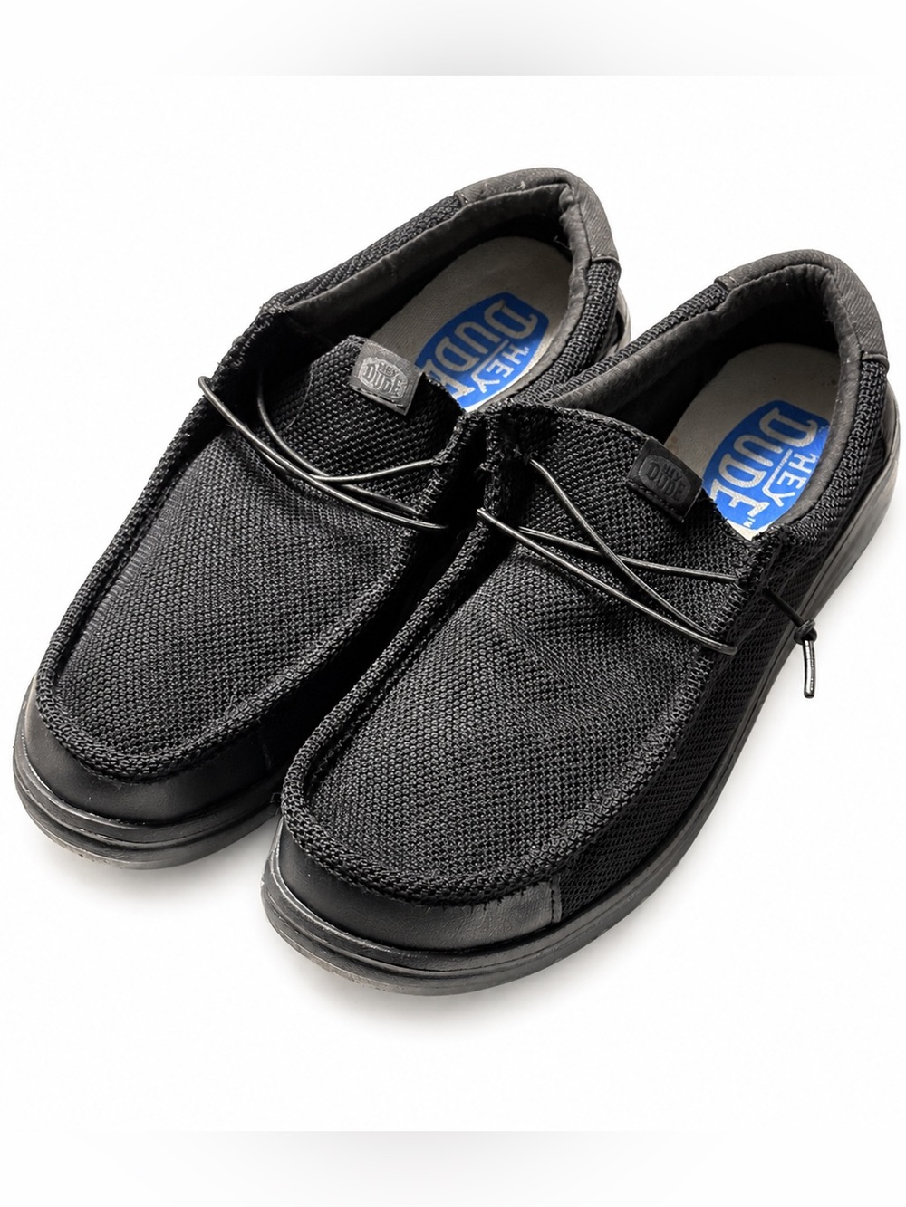 Hey Dude Men's Wally Work Classic CE Loafers Black - Men’s Size 12